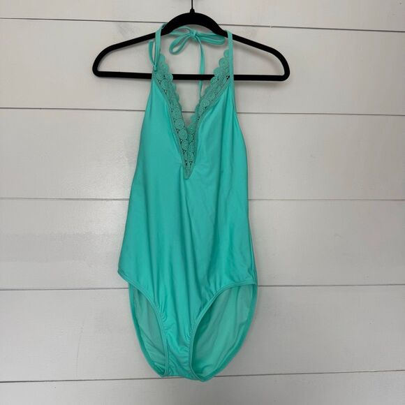 Ambrielle Women’s Medium Mint One Piece Swim New - Picture 1 of 7